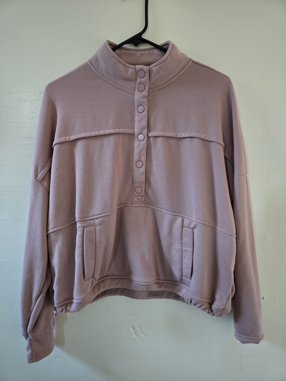 Women's Button Pullover Sweatshirt